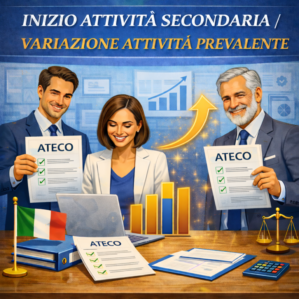 Ditta Individuale - Inizio attività secondaria/Variazione attività prevalente senza documentazione