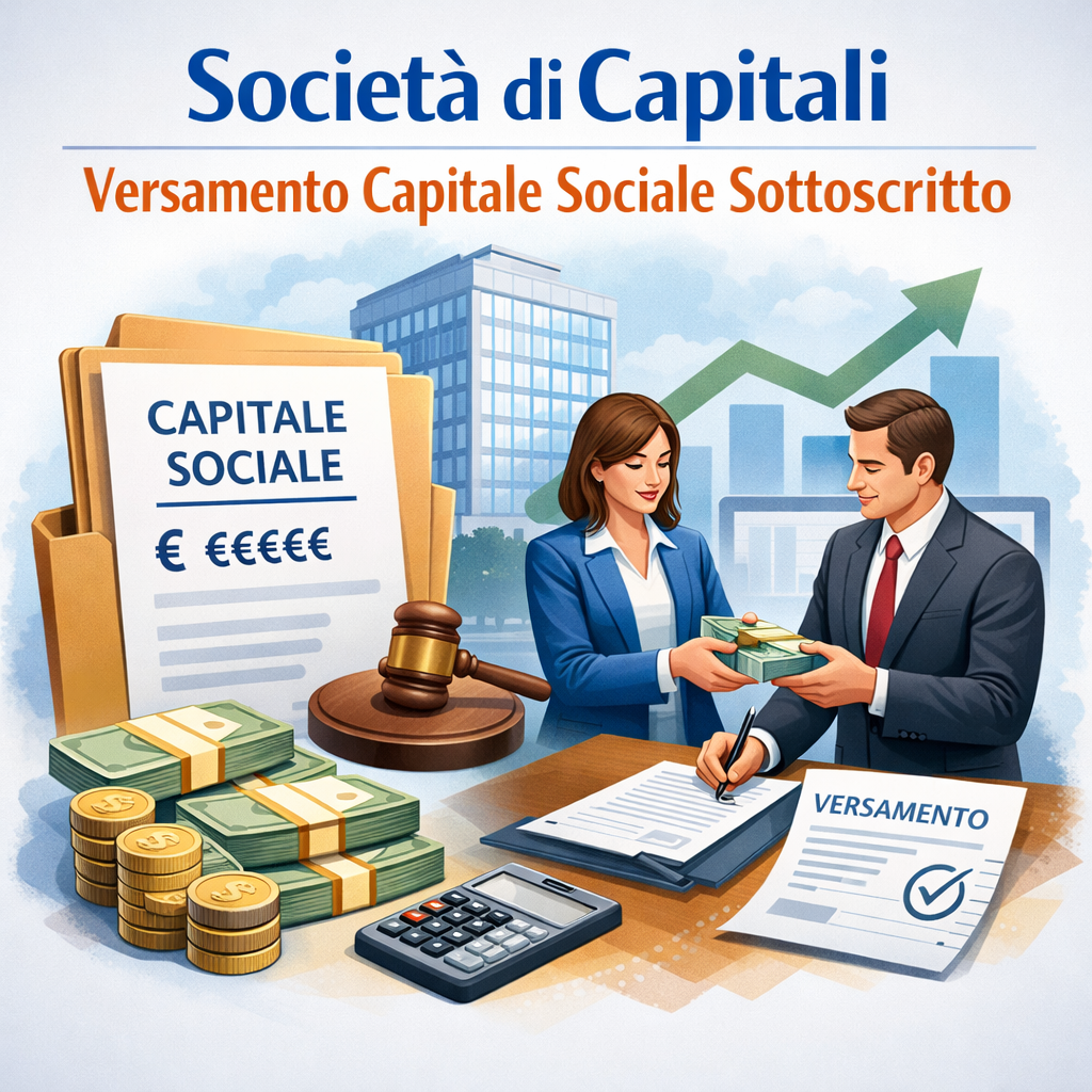 Società di Capitali - Versamento Capitale Sociale Sottoscritto