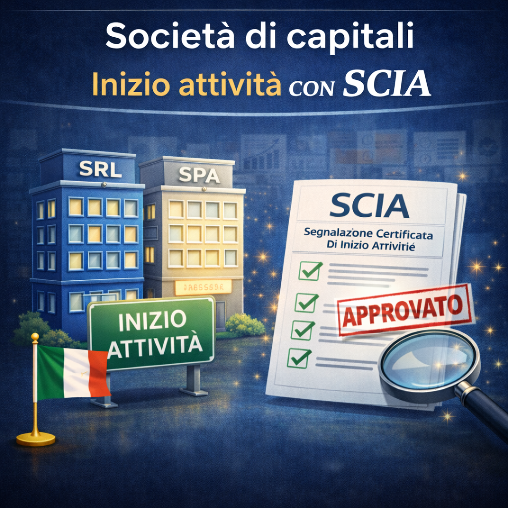 Società di capitali - Inizio attività con SCIA
