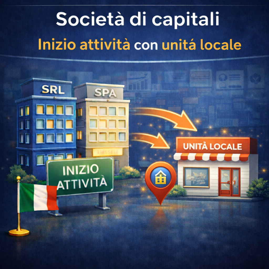 Società di capitali - Apertura Unità Locale/Sede secondaria