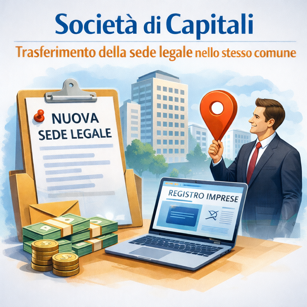 Società di Capitali - Trasferimento della sede legale nello stesso comune